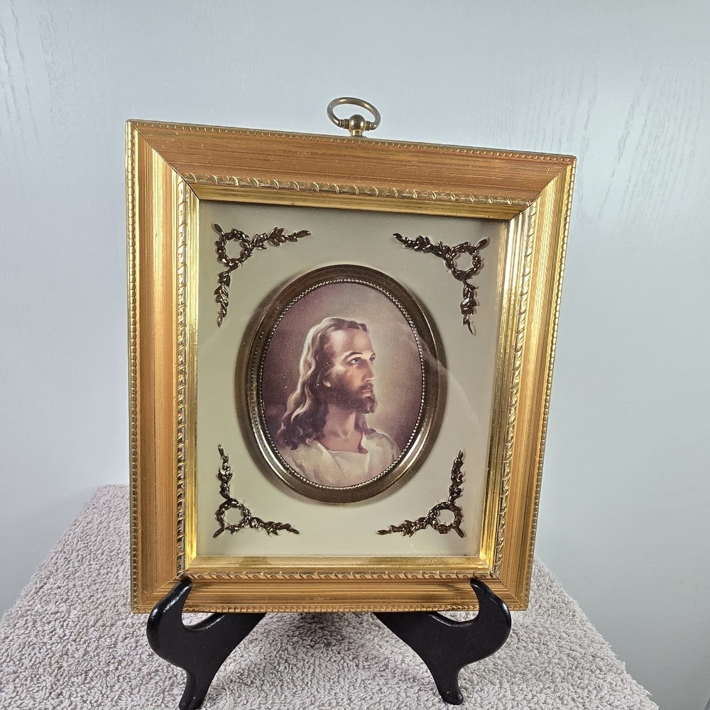 Vintage Head Of Christ By American Artist Warner Sallman